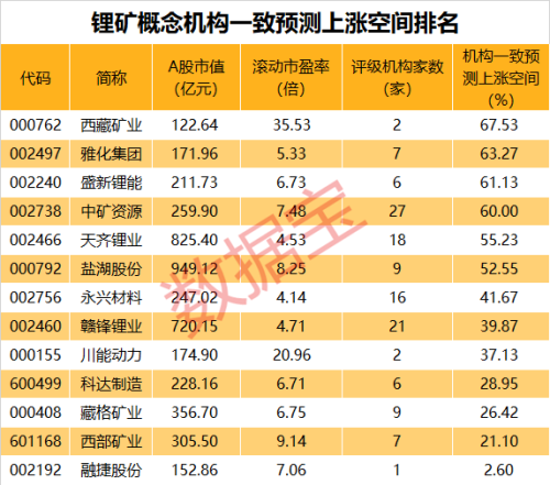 反弹机会来了？锂矿小龙头涨停 这些优质低估值股上涨空间大