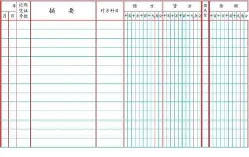 什么是三栏式账簿_三栏式账簿一般适用于