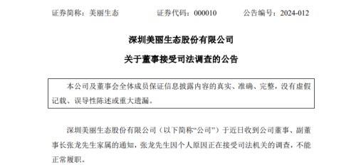 又有A股公司高管被调查！曾供职于“中植系”