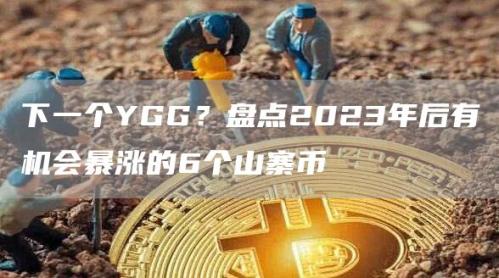 下一个YGG？盘点2023年后有机会暴涨的6个山寨币