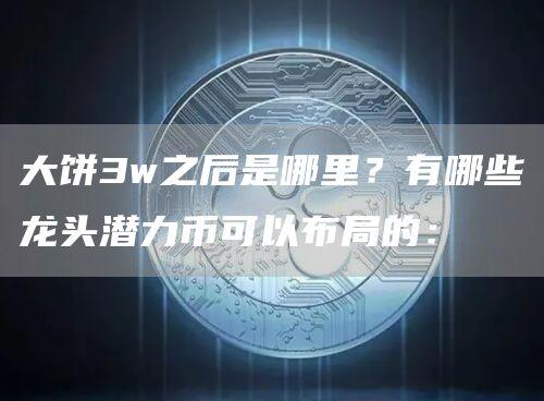 大饼3w之后是哪里？有哪些龙头潜力币可以布局的：