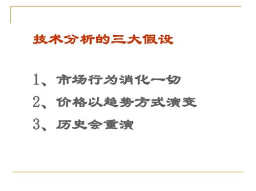 技术分析的三大假设是哪三个