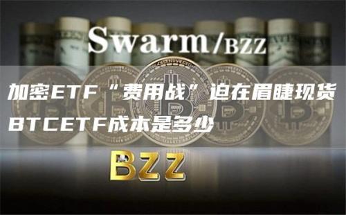 加密ETF“费用战”迫在眉睫现货BTCETF成本是多少