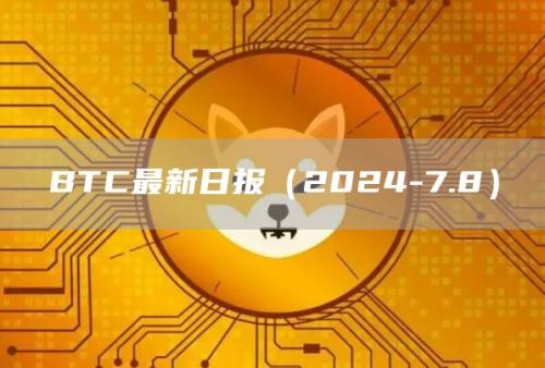 BTC最新日报（2024-7.8）